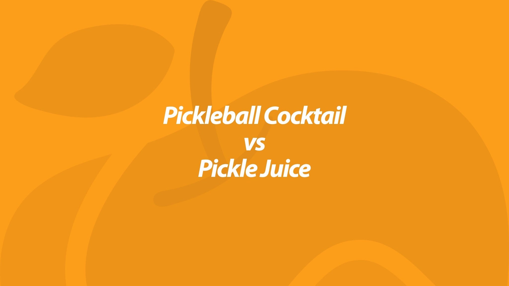 Potassium Cocktail vs Pickle Juice