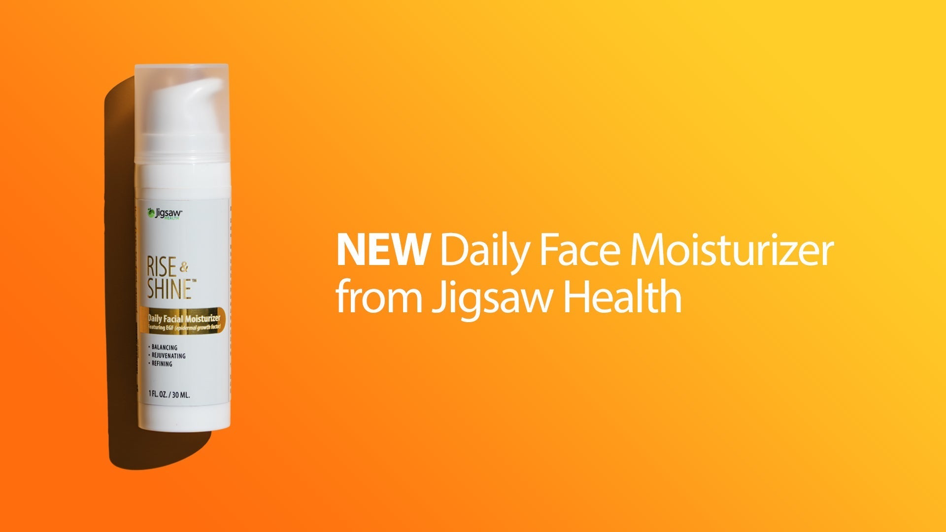 NEW Daily Face Moisturizer from Jigsaw Health...