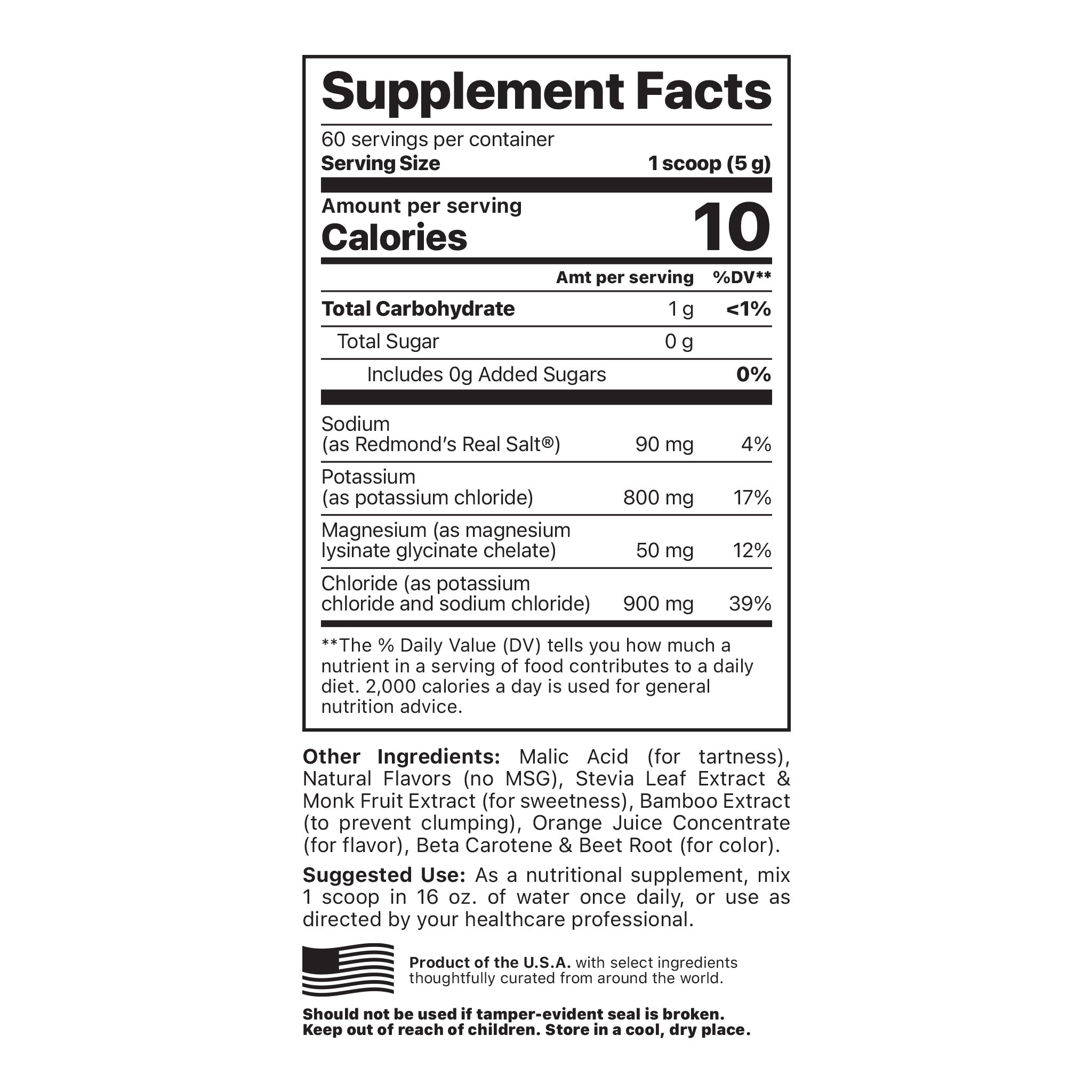 Supplement Facts Image