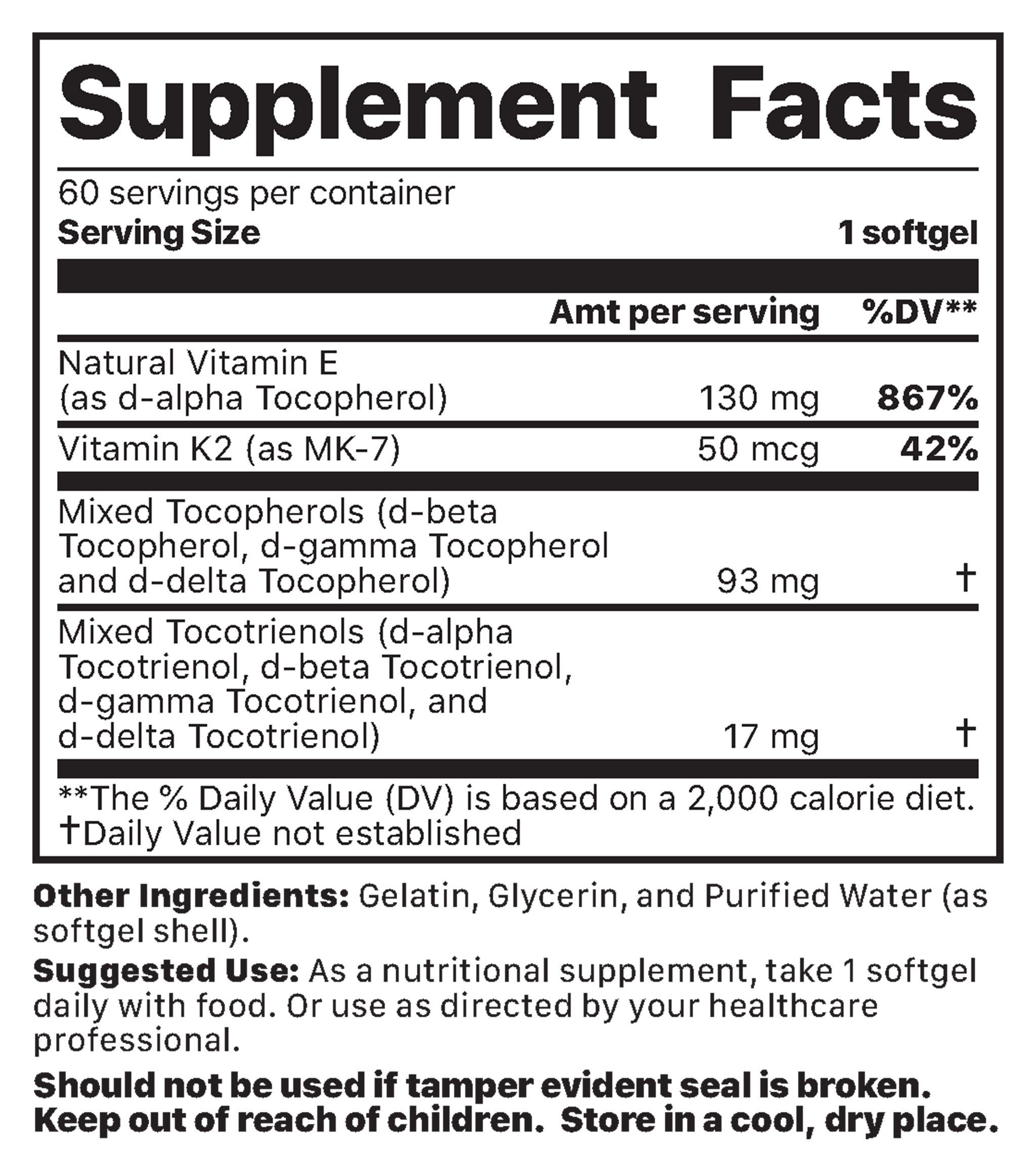 Supplement Facts image