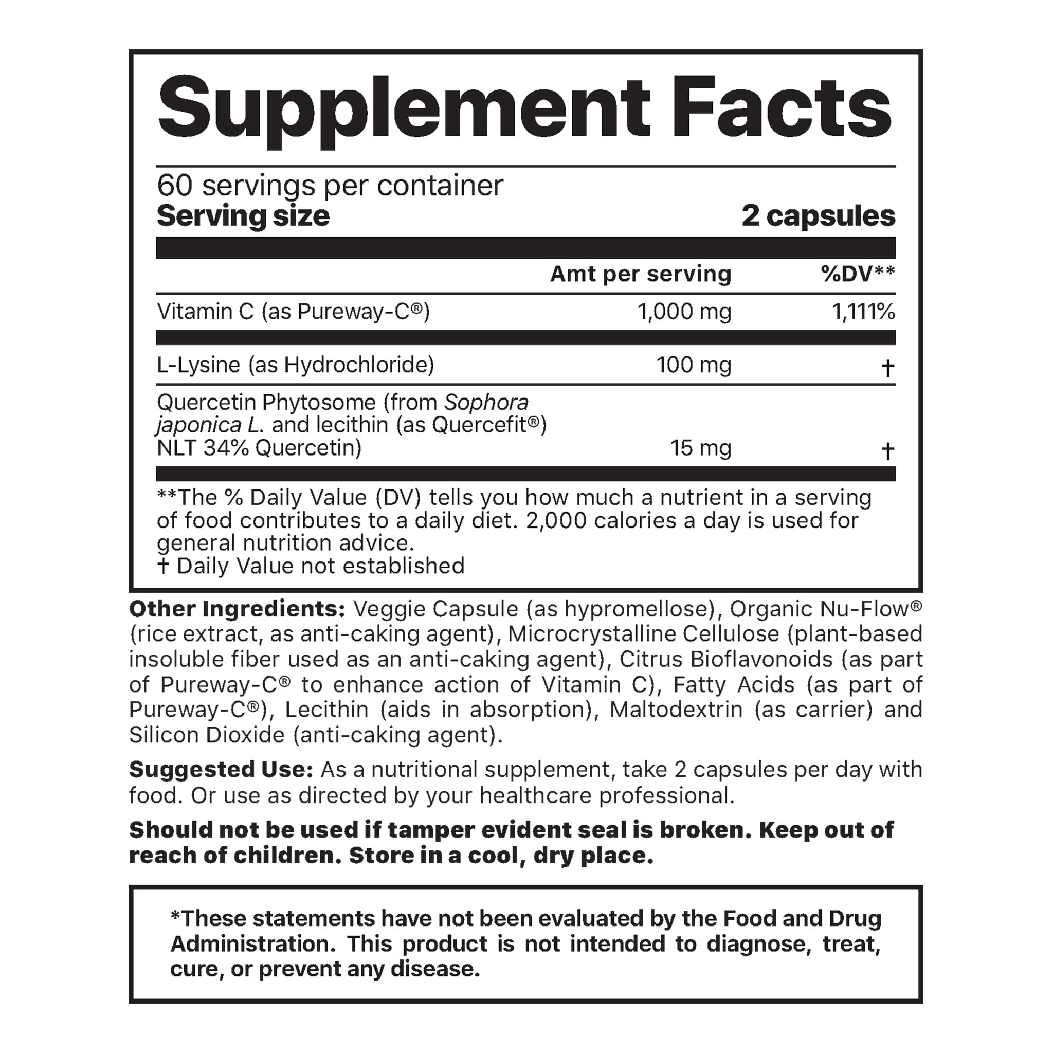 Supplement Facts Image